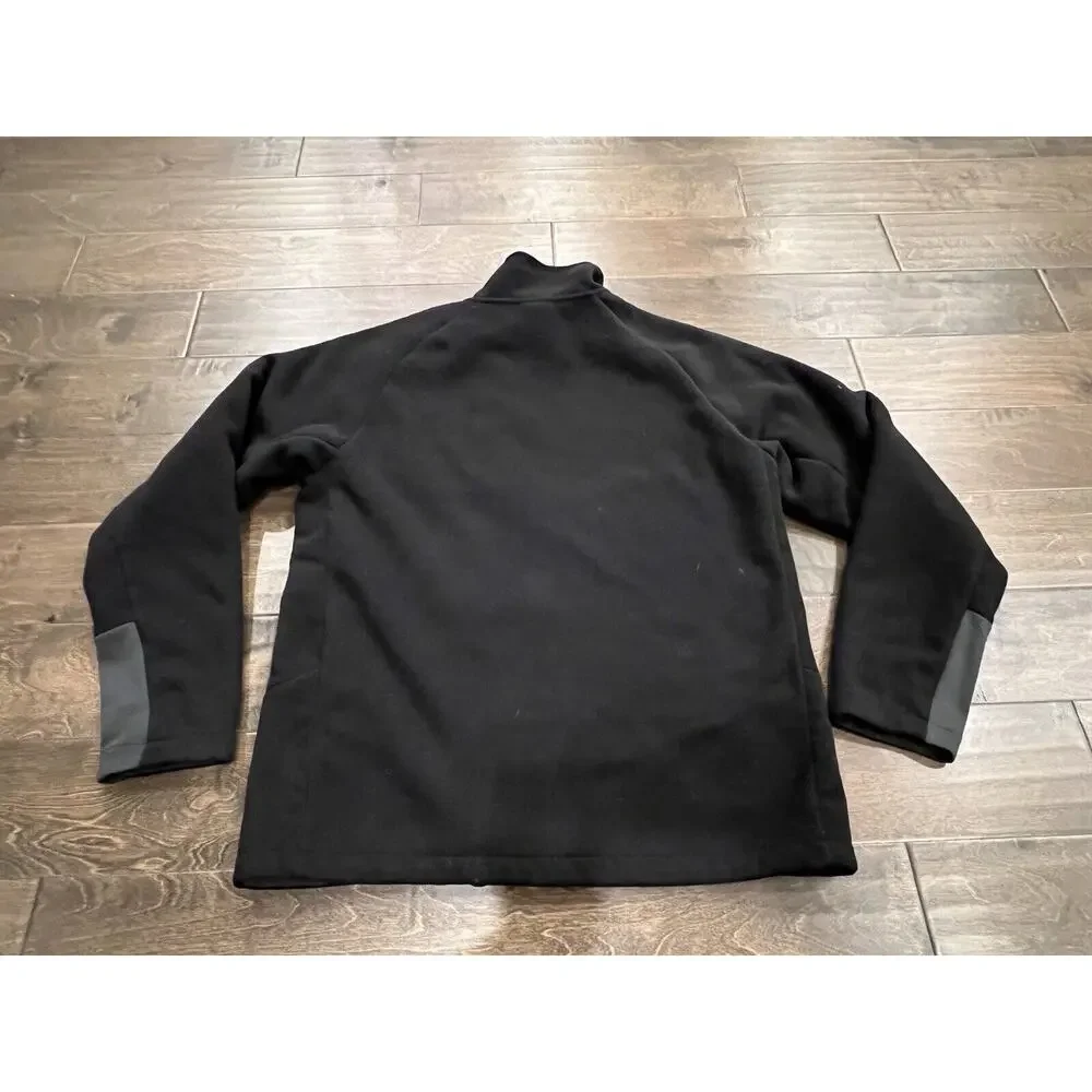 The North Face Mens Black ChImborazo Sherpa Lined Full Zip Fleece Jacket Size L